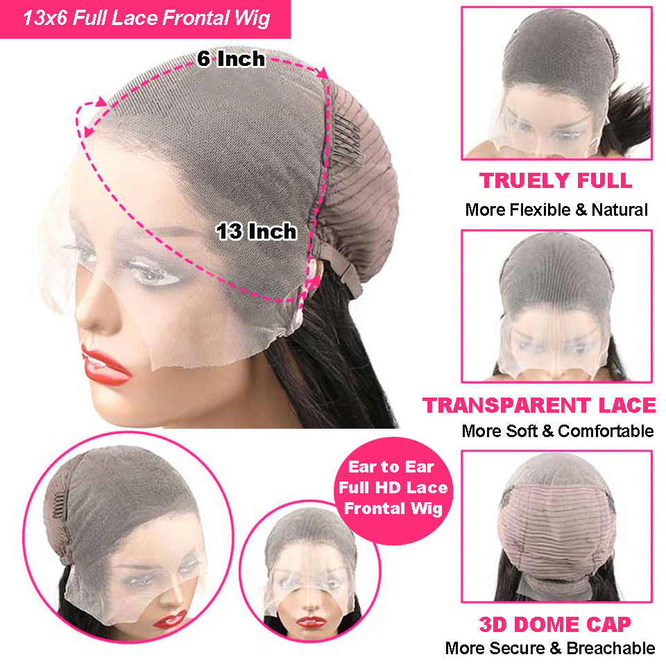 Cheveux naturels avec tulle frontal HD