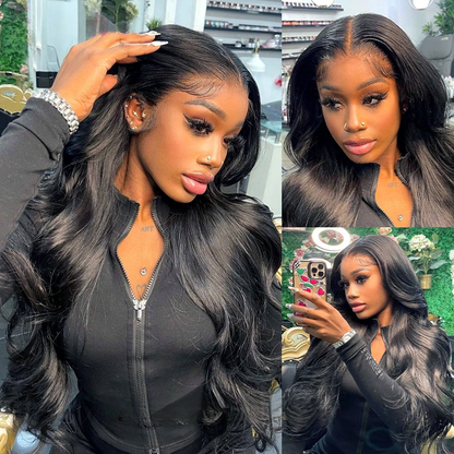 Cheveux naturels avec tulle frontal HD
